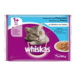 WHISKAS POUCH PESCE GEL.4x100g
