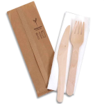 POSATE BIS LEGNO+TOVAGLIOLO 50PZ