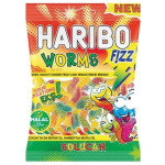 Haribo HALAL Fizz Worms Sour/Solucan - 80g