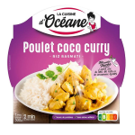La Cuisine d'Océane Fertiggericht Poulet Kokosnuss Curry & Basmati Reis - 300g