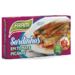 Frami Sardinhas Tomate Picante / Sardinen Tom. im Öl, pikant - 120g