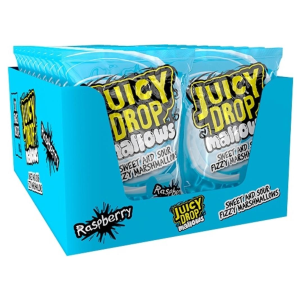 Topps Juicy Drop Sweet&Sour Mallows Raspberry Beutel - 100g