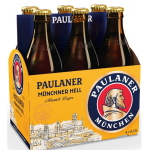 Paulaner Münchner Hell Bier 4.9%, Flasche 4x6er Pack - 330ml